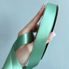 Лента атлас Ding Xin 2.5 см - #0577 Sage Green